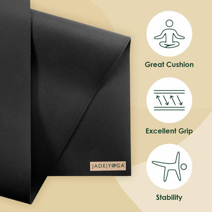 Harmony Yoga Mat - Durable & Thick Gym Fitness Mat, Non-Slip Natural Rubber Yoga Mat - Home Exercise & Stretching Mat, Workout Mat - Yoga, Pilates & Meditation for Women & Men