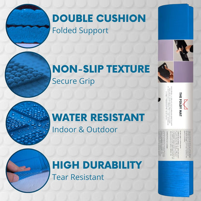 Foldable Yoga Mat Thick, in 6 Combinations; Greater Support and Protection for Joints, Body Alignment System, and Sections for Hands and Feet. Non-slip texture and water-resistant