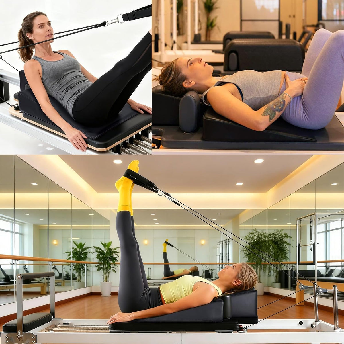 Pilates Wedge Cushion, Non-Slip Workout Wedge for Reformer