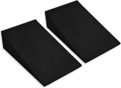 2Pcs Heel Elevated Squat Wedge 15° Incline Workout Wedge for Squats 9.7''x5.9''x2.6'' Foot Wedges for Exercise,Calf Stretching and Physical Therapy (Fit US 6–6.5 Women)