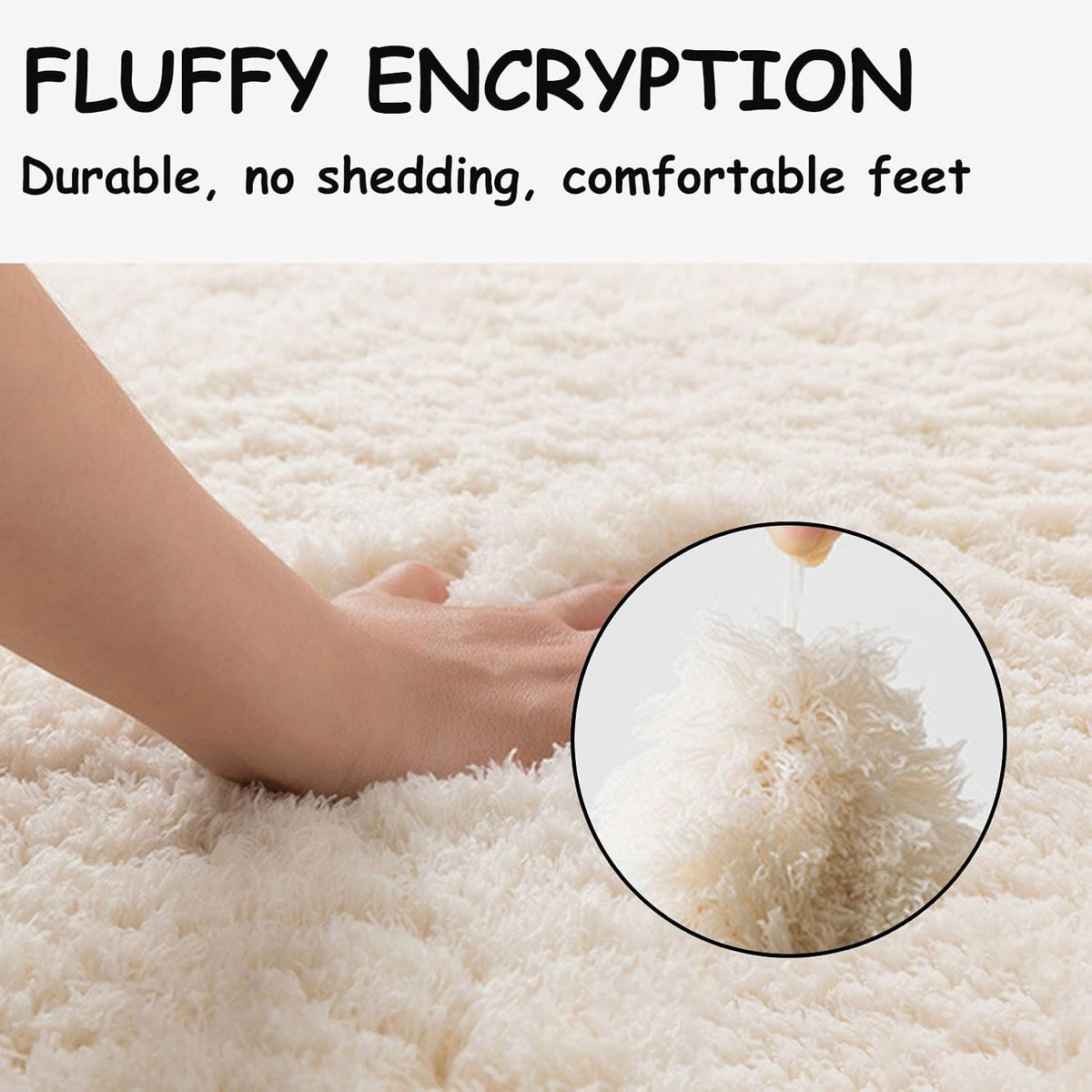 Thickened Plush Foam Interlocking Floor Carpet Mat, 24 Piece 12x12in Fluffy Square Puzzle Foam Carpet Tiles with Edgings, Soft Anti-Slip Shaggy Area Rug Playmat (Green+White)