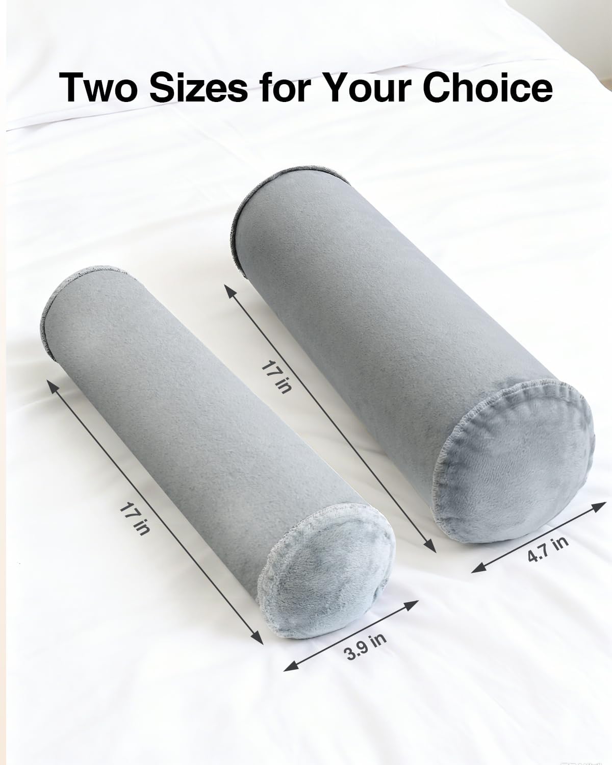 Inflatable Neck Roll Pillow for Sleeping, Travel Neck Pillow