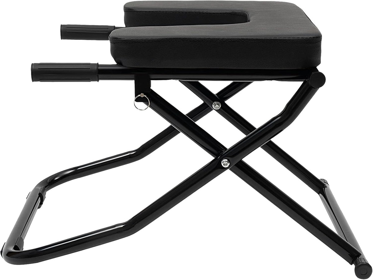 Inversion Chair,Foldable Yoga Inversion Chair with Pull Pin&Anti-slip Pads Upside Down Chairs with PVC Handrails Up To 330.7 lbs for Home Workout Fitness Gym Shoulderstand and Strength Training