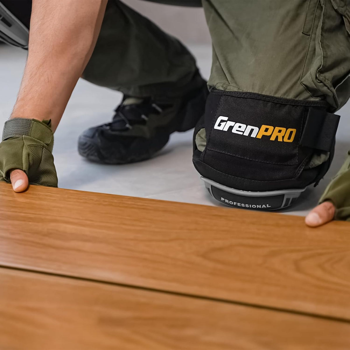 Heavy Duty Knee Pads, Gel Foam, Construction Work Gardening Gray