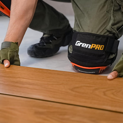Heavy Duty Knee Pads, Gel Foam, Construction Work Gardening Gray
