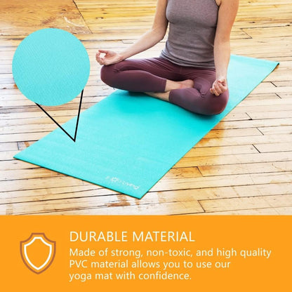 Travel Yoga Mat - Natural Tree Rubber for Extra Grip - Non-Slip, Foldable, Eco-Friendly - Perfect for On-the-Go Yoga, Pilates, Fitness, Meditation - 24" x 72", Green