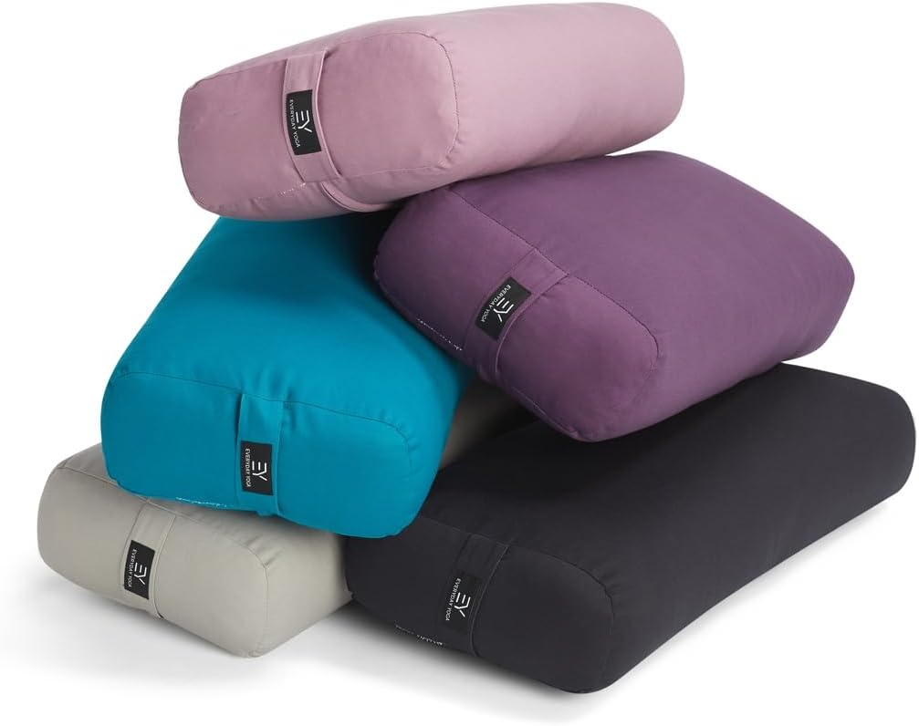 Premium Bolster, Soft Meditation Pillow, Multi-Colors