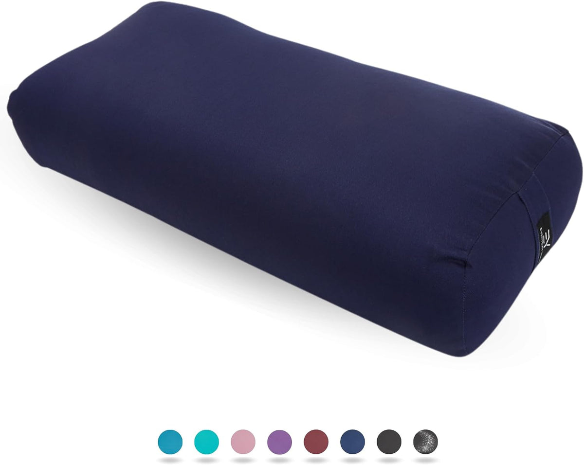 Premium Bolster, Soft Meditation Pillow, Multi-Colors