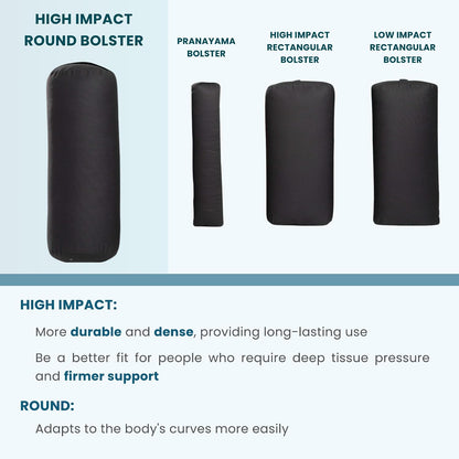 Premium Bolster, Soft Meditation Pillow, Multi-Colors