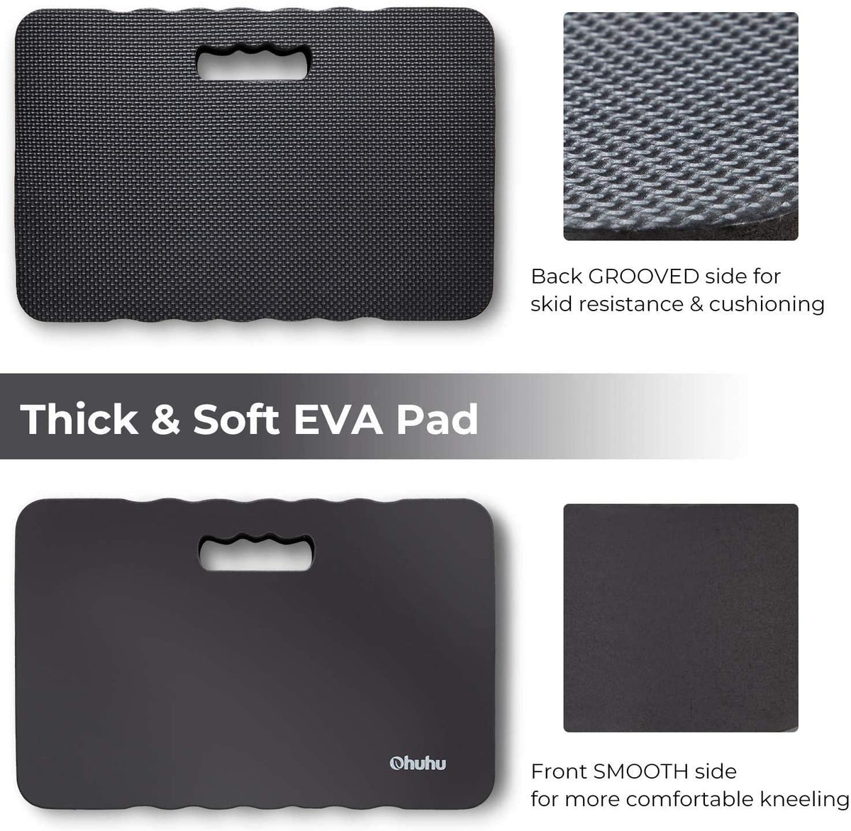 Premium Thick Kneeling Pad, 2-Pack Large Comfortable Gardening Knee Mat with 2 Different Surfaces, Extra Thick Knee Cushion Kneeler for Gardening Work Baby Praying, Gifts for Women Men Seniors