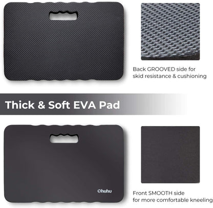 Premium Thick Kneeling Pad, 2-Pack Large Comfortable Gardening Knee Mat with 2 Different Surfaces, Extra Thick Knee Cushion Kneeler for Gardening Work Baby Praying, Gifts for Women Men Seniors