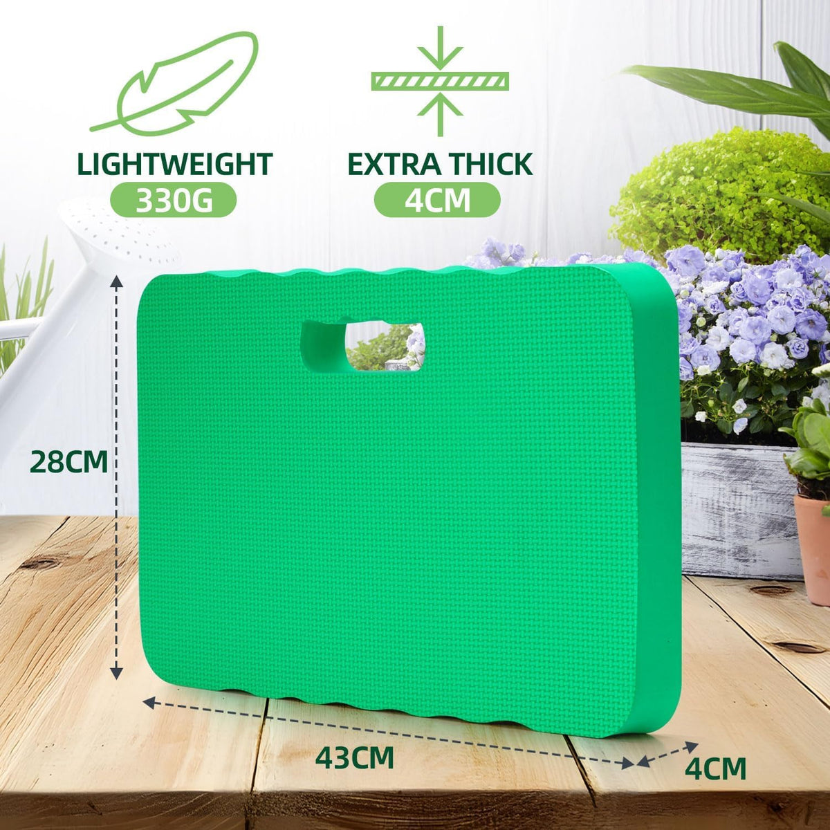 Premium Thick Kneeling Pad, 2-Pack Large Comfortable Gardening Knee Mat with 2 Different Surfaces, Extra Thick Knee Cushion Kneeler for Gardening Work Baby Praying, Gifts for Women Men Seniors