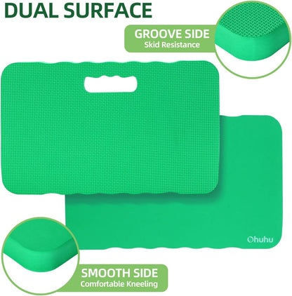 Premium Thick Kneeling Pad, 2-Pack Large Comfortable Gardening Knee Mat with 2 Different Surfaces, Extra Thick Knee Cushion Kneeler for Gardening Work Baby Praying, Gifts for Women Men Seniors
