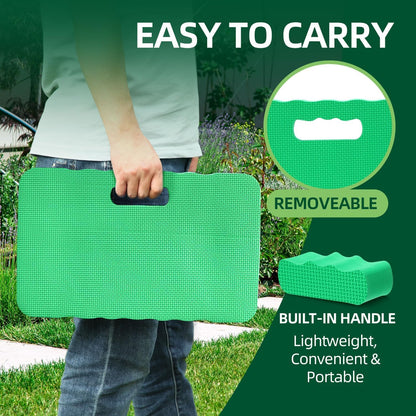 Premium Thick Kneeling Pad, 2-Pack Large Comfortable Gardening Knee Mat with 2 Different Surfaces, Extra Thick Knee Cushion Kneeler for Gardening Work Baby Praying, Gifts for Women Men Seniors