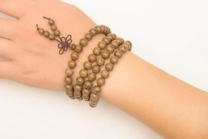 Mala Beads Bracelet 108 8mm Prayer Meditation Sandalwood Elastic…