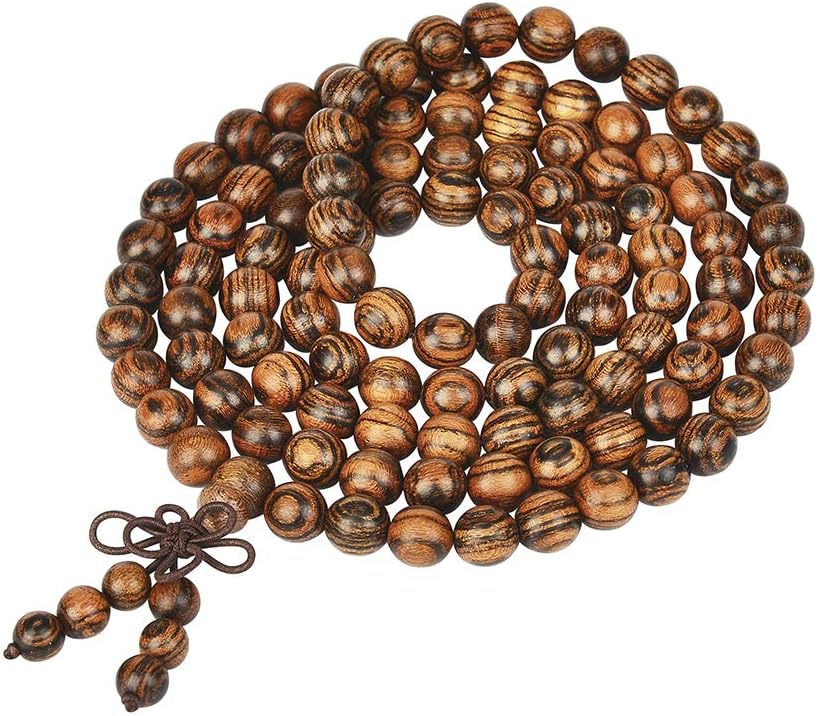 Mala Beads Bracelet 108 8mm Prayer Meditation Sandalwood Elastic…