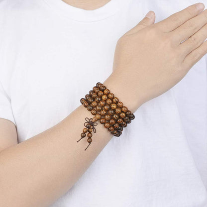 Mala Beads Bracelet 108 8mm Prayer Meditation Sandalwood Elastic…
