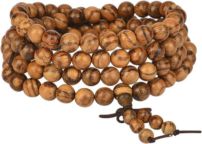 Mala Beads Bracelet 108 8mm Prayer Meditation Sandalwood Elastic…