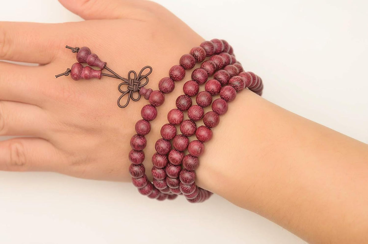 Mala Beads Bracelet 108 8mm Prayer Meditation Sandalwood Elastic…