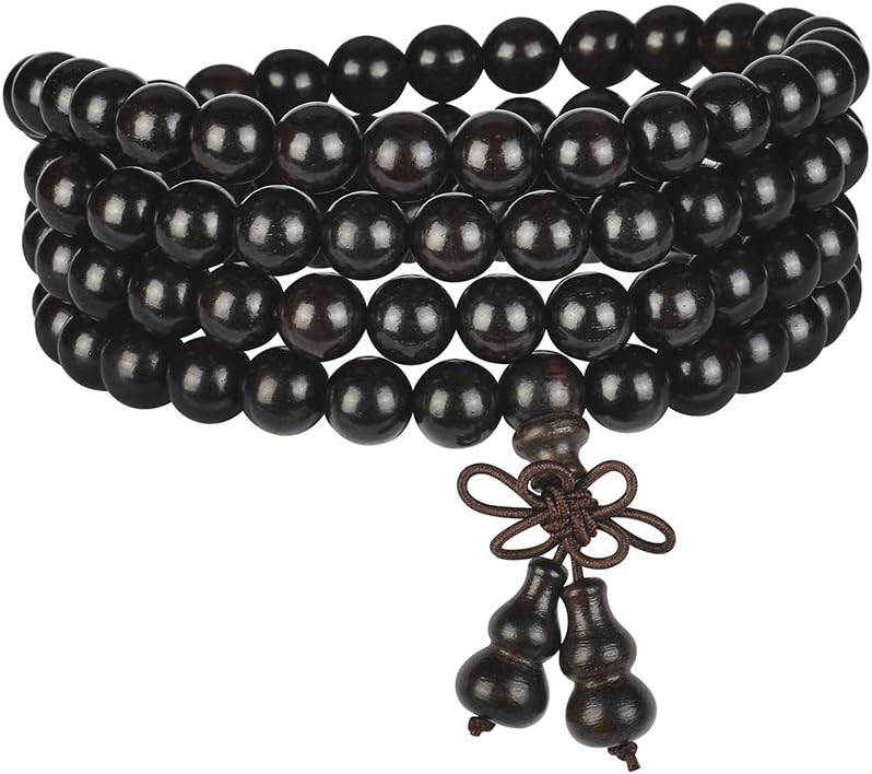 Mala Beads Bracelet 108 8mm Prayer Meditation Sandalwood Elastic…