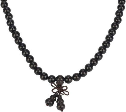 Mala Beads Bracelet 108 8mm Prayer Meditation Sandalwood Elastic…