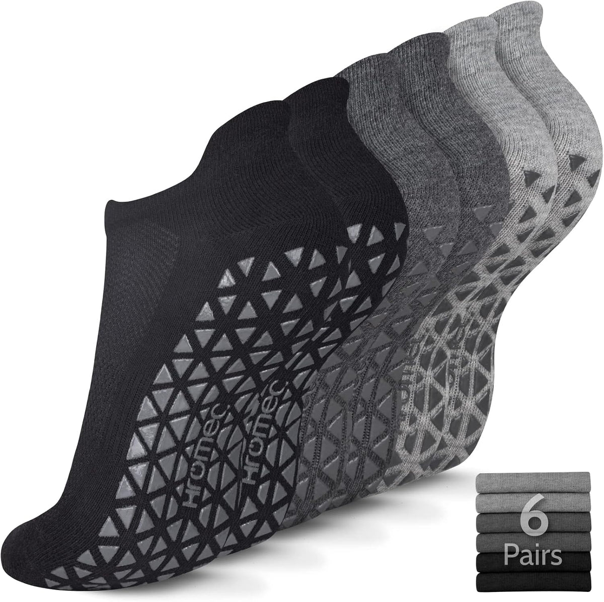 Pilates Socks Non Slip Grips for Yoga Barefoot Ballet Barre Hospital