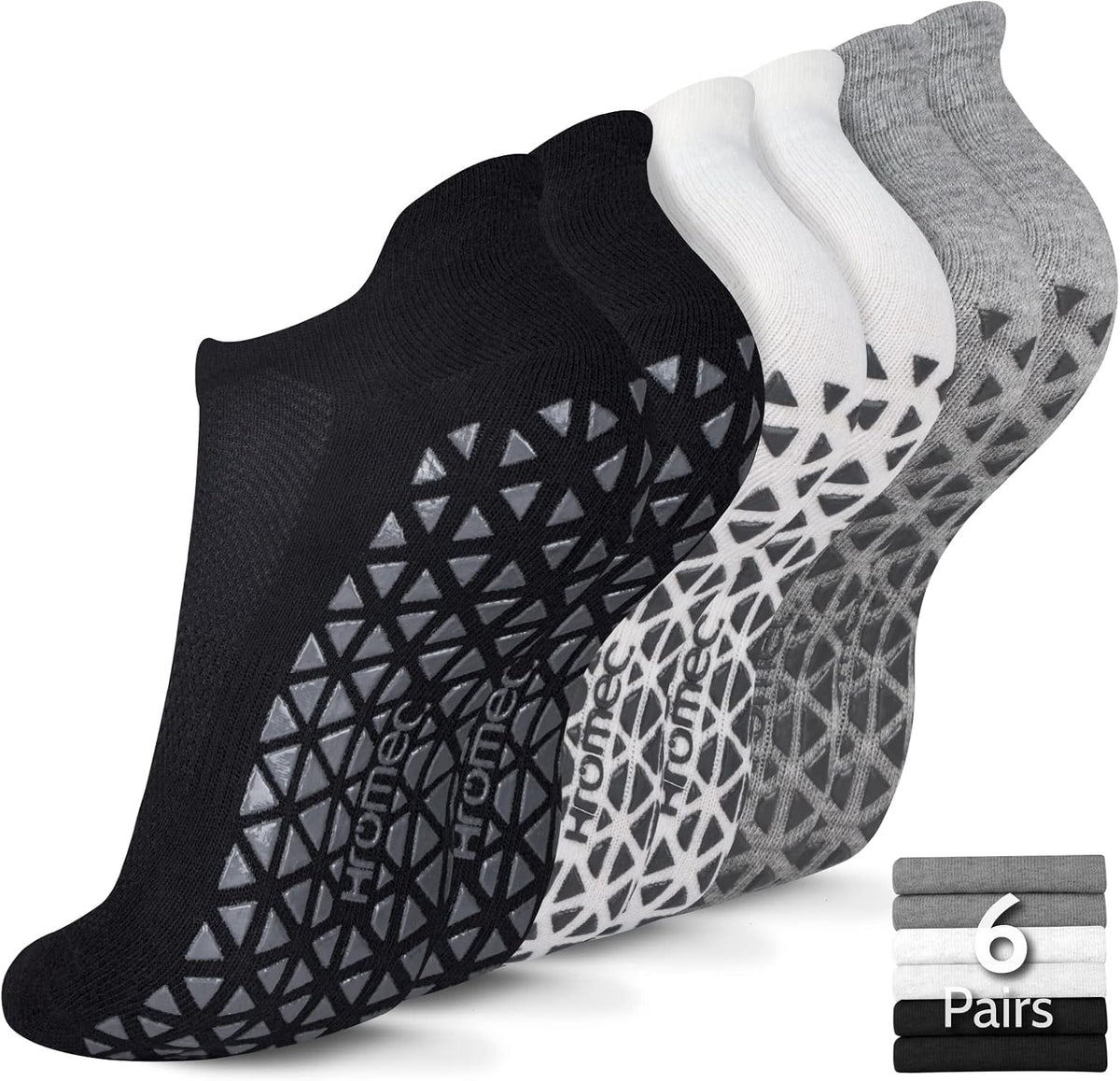 Pilates Socks Non Slip Grips for Yoga Barefoot Ballet Barre Hospital