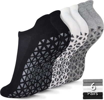 Pilates Socks Non Slip Grips for Yoga Barefoot Ballet Barre Hospital