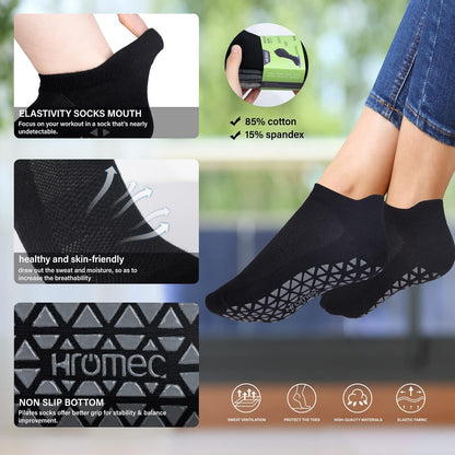 Pilates Socks Non Slip Grips for Yoga Barefoot Ballet Barre Hospital