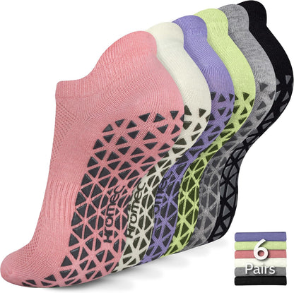 Pilates Socks Non Slip Grips for Yoga Barefoot Ballet Barre Hospital
