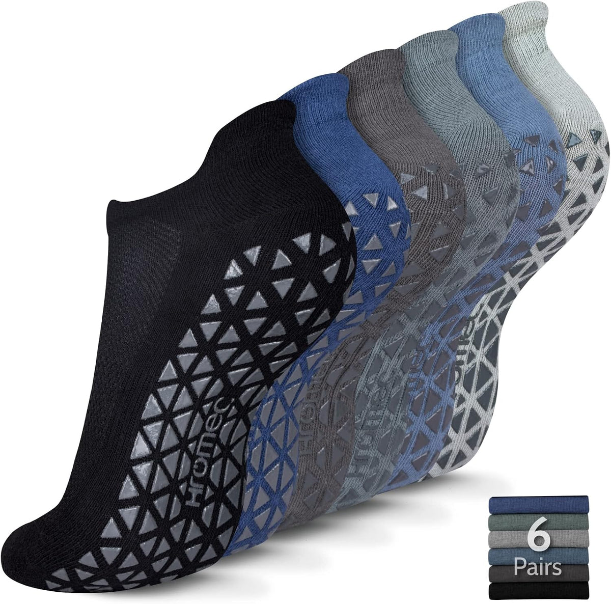 Pilates Socks Non Slip Grips for Yoga Barefoot Ballet Barre Hospital