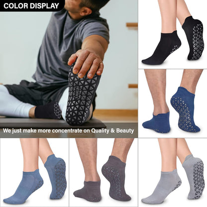 Pilates Socks Non Slip Grips for Yoga Barefoot Ballet Barre Hospital