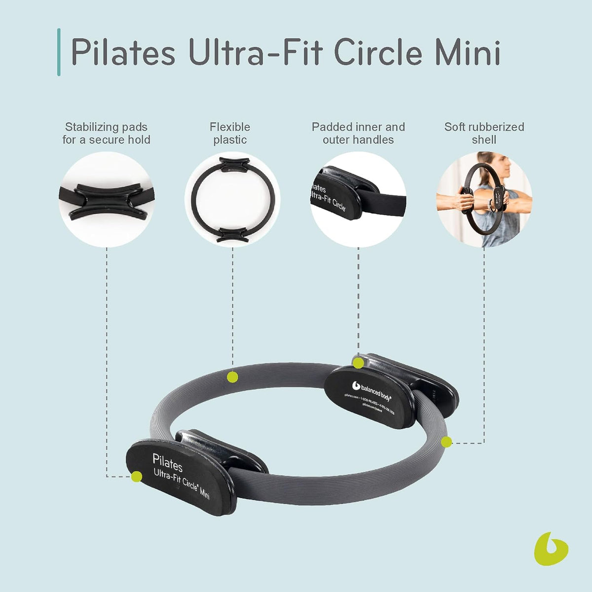 Ultra-Fit Circle Pilates Ring, Body Ring, Great Exercisers for Legs, Fitness Circle, Thigh Exercise, Pilates Circle, Pilate Ring Fitness Equipment for Home or Studio