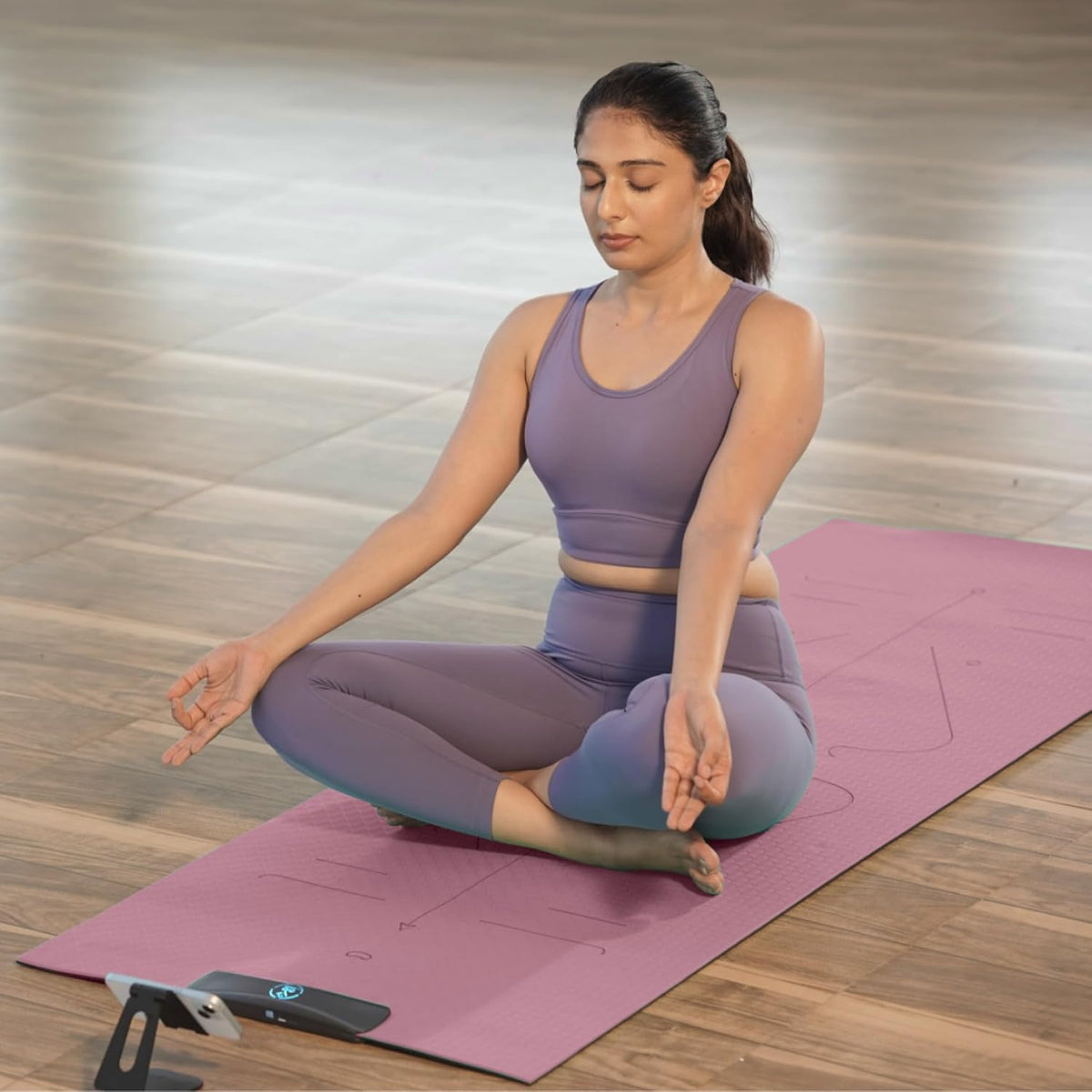 Smart Mat Gen3 - Dark Grey| AI Powered Yoga Mats For Home Workout | Lightweight Yoga Mats of 6mm | Real Time Tracking Exercise Mats For Men & Women