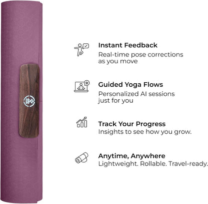 Smart Mat Gen3 - Dark Grey| AI Powered Yoga Mats For Home Workout | Lightweight Yoga Mats of 6mm | Real Time Tracking Exercise Mats For Men & Women