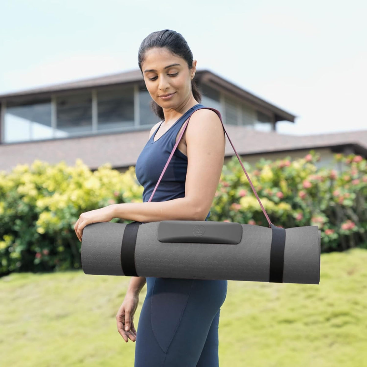 Smart Mat Gen3 - Dark Grey| AI Powered Yoga Mats For Home Workout | Lightweight Yoga Mats of 6mm | Real Time Tracking Exercise Mats For Men & Women