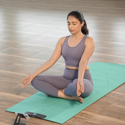 Smart Mat Gen3 - Dark Grey| AI Powered Yoga Mats For Home Workout | Lightweight Yoga Mats of 6mm | Real Time Tracking Exercise Mats For Men & Women