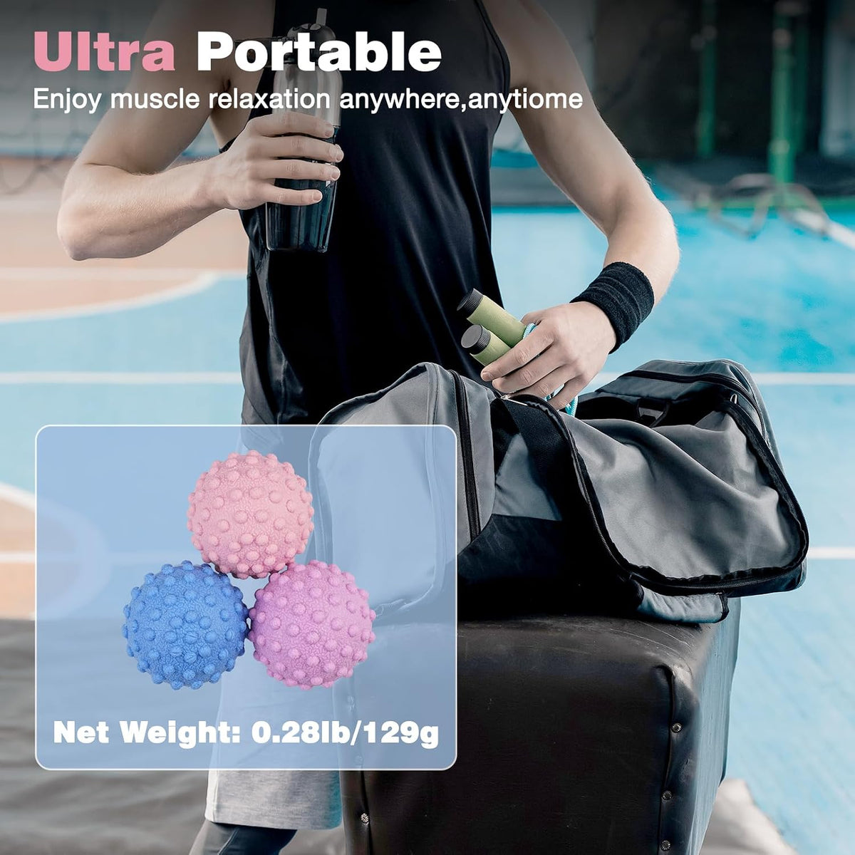 Massage Lacrosse Ball Therapy for Sore Muscles Myofascial Release