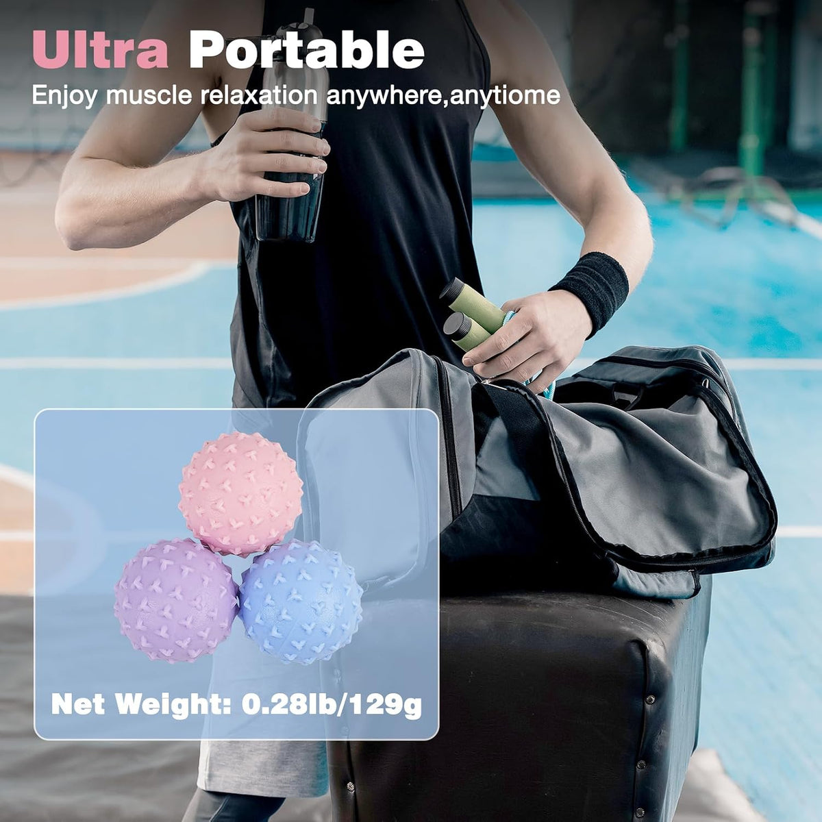 Massage Lacrosse Ball Therapy for Sore Muscles Myofascial Release