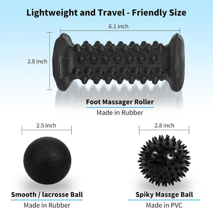 Foot Massager Roller Set for Plantar Fasciitis, Arch and Heel Pain Relief