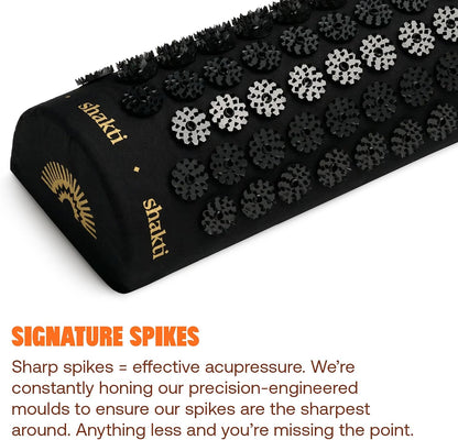 Acupressure Pillow, Neck & Shoulder Relief, Premium Level 1 Black