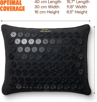 Acupressure Pillow, Neck & Shoulder Relief, Premium Level 1 Black