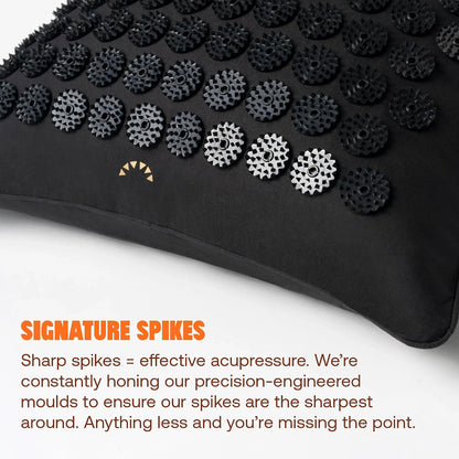 Acupressure Pillow, Neck & Shoulder Relief, Premium Level 1 Black
