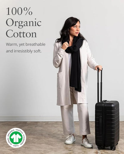 zestt Dreamsoft Travel Scarf, Wrap and Shawl for Women, Organic Cotton
