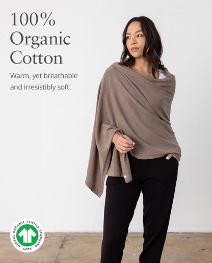 zestt Dreamsoft Travel Scarf, Wrap and Shawl for Women, Organic Cotton