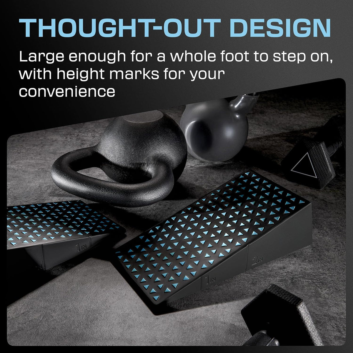 Heel Elevated Squat Wedge Block Pair, 17° Angle, Bag Included