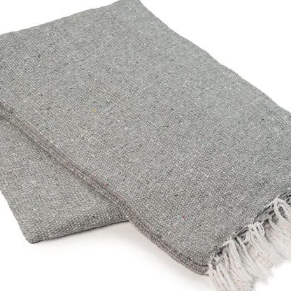 Cozumel Bulk Mexican Yoga Blanket, 10 Pack, Gray