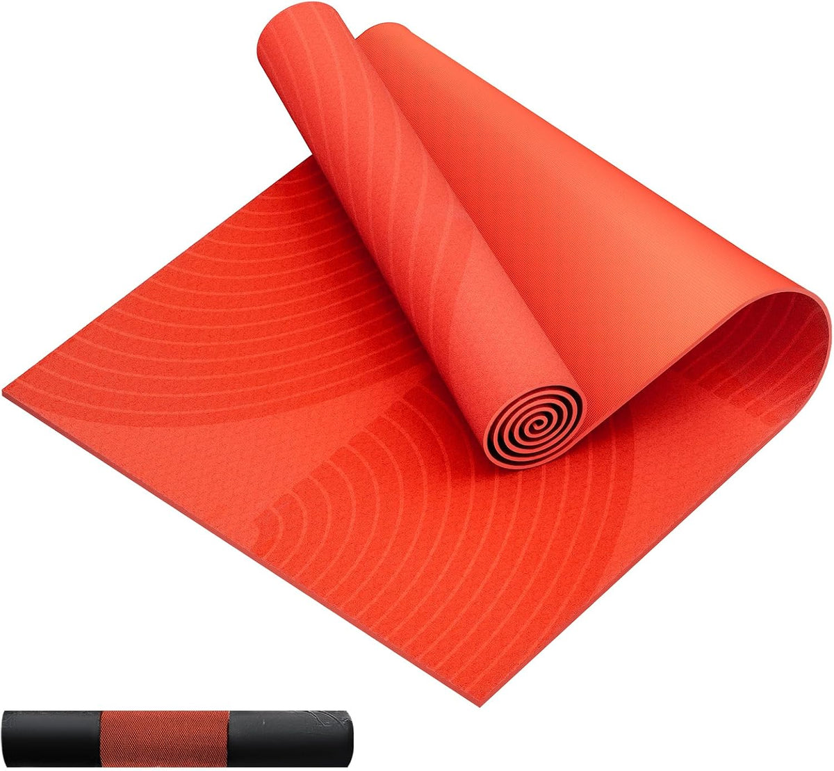 HAPBEAR Large Yoga Mat - 72"x36" Extra Wide Exercise Mat - 1/4" Thick Dual Color PVC | Anti-Slip Surface & High Cushioning - Ideal for Yoga, Pilates & Home Workouts - Bonus Mesh Bag