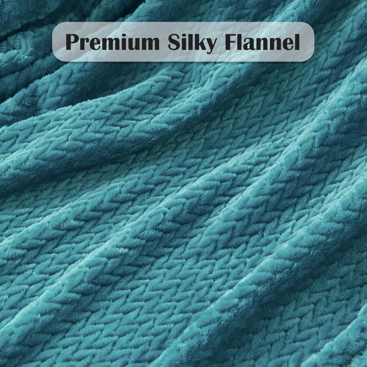 Fleece Leaves Pattern Throw Blanket, Light Purple, 50"x60" | Super Soft Throw Blanket, Lightweight Cozy Bed Sofa Blanket, Premium Silky Flannel Fleece, Travel Blanket for All Season Use - Colors B