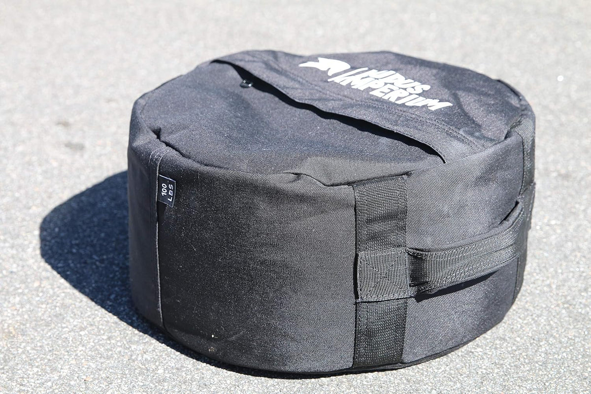 Round Fitness Sandbag 150/100/50 LB with Two Handles - Heavy Duty Workout Sandbags for Training, Fitness, Cross-Training & Exercise, Workouts, Sandbag Weights